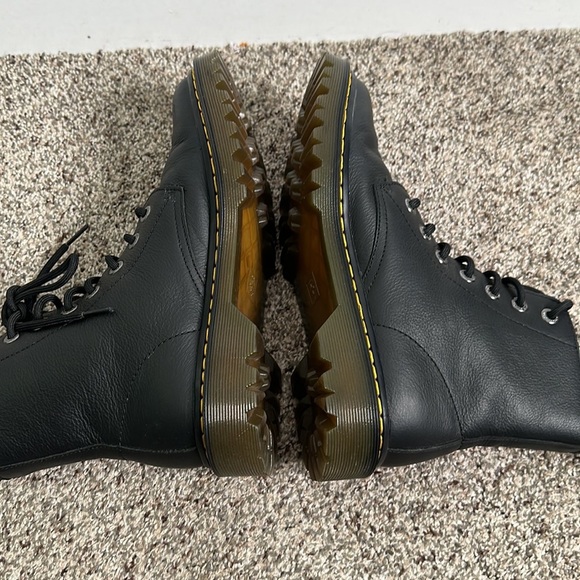 Dr. Marten's black lace up moto boots size 8  punk grange - Picture 5 of 11